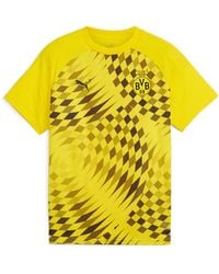PUMA - Maglia da calcio pre-partita del Borussia Dortmund per giovani - Lyst