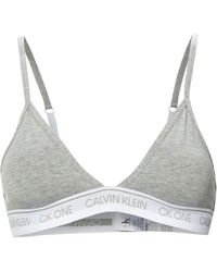 Calvin Klein Unlined Triangle Imbottitura - Grigio