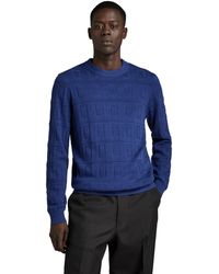 G-Star RAW - Table Structure R Knit Sweater Voor - Lyst