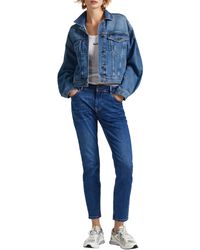 Pepe Jeans - High Waist Tapered PL204591 Jeans - Lyst