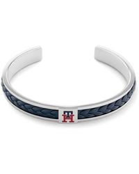 Tommy Hilfiger - 88800991 Bangle Stainless Steel Leather One Size - Lyst