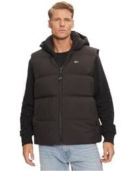 Tommy Hilfiger - Uomo Gilet Essential Down Vest con Cappuccio - Lyst