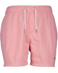 GANT - Logo Swim Shorts - Lyst