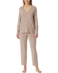 Schiesser - Schlafanzug Set lang 7/8 Modal-Selected Premium Pyjamaset - Lyst