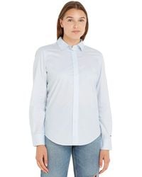 Tommy Hilfiger - Organic Cotton Poplin Shirt Regular Fit Long Sleeve - Lyst
