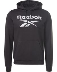 Reebok - Groot Gestapeld Logo Sweatshirt - Lyst