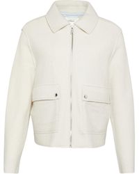 S.oliver - Jacke aus Wollmix im Relaxed Fit mit aufgesetzten Taschen wollweiß 40 - Lyst