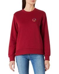 Scotch & Soda - Regular Fit Crew Neck Sweater With Chest Embroidery Sweatshirt - Lyst