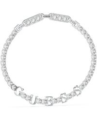 Guess - Braccialetto da Donna Collezione Arm Party. Gioiello in Acciaio Placcato di Colore rodio. La referenza è: JUBB04218JWRHT/U - Lyst