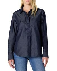 Amazon Essentials - Relaxed-fit Denim Chambray Button-down Long-sleeve Shirt - Lyst