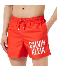 Calvin Klein - Badehose Medium Drawstring Lang - Lyst