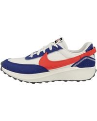 Nike - Waffle Debut Swoosh S Trainers Dv0527 Sneakers Shoes - Lyst
