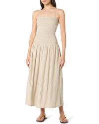 The Drop - 's Florencia Smocked Bodice Linen Maxi Dress - Lyst