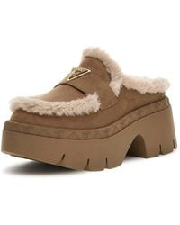 Guess - Mocassins à plateforme avec doublure en cuir synthétique - Lyst