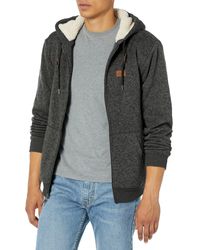 Quiksilver - Keller Sherpa Zip Hoodie Sweatshirt - Lyst