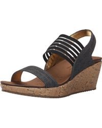 Skechers - Cali Rumblers Sci-fi Wedge Sandaal Voor - Lyst