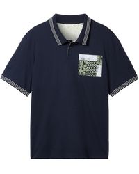 Tom Tailor - Plussize Basic Poloshirt mit kleinem Print - Lyst