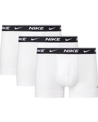 Nike - Everyday Cotton Stretch Trunks 3 Stuks - Lyst