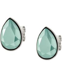Nomination Allure Earrings For Woman In Stainless Steel With Green Crystal. Made In Italy.