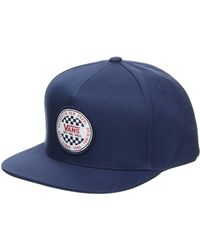 Vans Og Checker Snapback Baseball Cap - Blau
