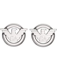 Emporio Armani - Boucles d'oreilles en acier inoxydable pour homme - Lyst