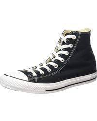 Converse - Chuck Taylor All Star Canvas High Top Sneaker, Black, 11 Us /13 Us - Lyst