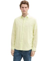 Tom Tailor - Fitted Kurzarmhemd mit Muster - Lyst