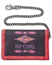 Rip Curl - Diamond Chain Polyester Wallet in Red/Black - Lyst