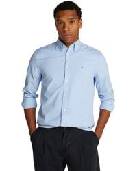 Tommy Hilfiger - Hemd Flex Poplin Gingham Regular Fit - Lyst