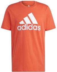 adidas - Essentials Single Jersey Big Logo Tee T-Shirt - Lyst
