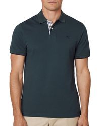 Hackett - Poloshirt mit gewebtem Rand Polohemd - Lyst