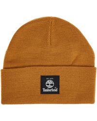 Timberland - Short Watch Cap With Woven Label - Lyst