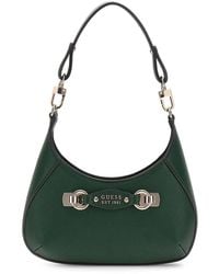 Guess - Schultertasche Umhängetasche Mimina Mini Hobo Crossbody Bag Forest dunkelgrün - Lyst