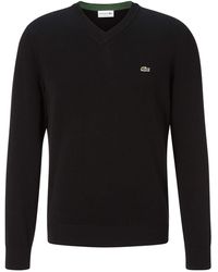Lacoste Pullover Uomo Blu Girocollo 100% Cotone Organico Maglione Fash-  CommercioVirtuoso.it