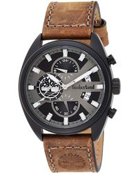Timberland Multiwijzerplaat Kwarts Horloge Met Lederen Armband Tbl15640jlb.61 - Meerkleurig