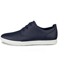 Ecco - S Leisure Leather Marine Trainers 8-8.5 Uk - Lyst