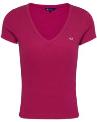 Tommy Hilfiger - Tjw Slim Essential Rib V SS Dw0Dw17385 - Lyst