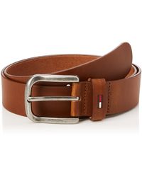 Tommy Hilfiger Painted Flag Loop 4.0 Gürtel Gürtel Braun (Dark Tan 901) 85