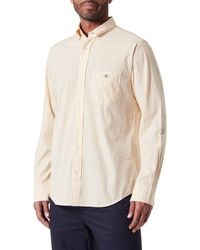 GANT - Poplin Stripe Shirt Camicia Reg in Popeline A Righe - Lyst