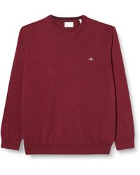GANT - Classic Cotton C-neck Sweater - Lyst