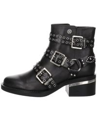 Guess - Fifii Ankle Boots Leather Combination Elegant Leisure Plain - Lyst