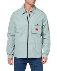 HUGO - Overshirt aus Baumwoll-Mischgewebe - Lyst