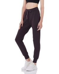 FIND Drawstring Yoga Training Trousers Gym Workout Running Leggings With Pockets Dark - Multicolour