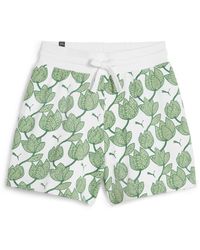 PUMA - Ess+ Blossom 5" Aop Shorts Tr Gebreide Shorts - Lyst