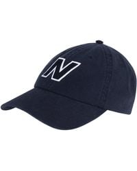 New Balance - , , 6 Panel Block N Snapback Hat, Stylish Casual Spring Summer Cap, One Size, Black - Lyst