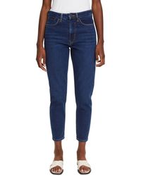 Esprit - High-rise-jeans In Mom Fit - Lyst