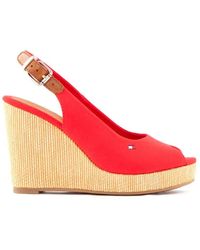 Tommy Hilfiger - Sandales Iconic Elena Sling Back Wedges à Talon Compensé - Lyst