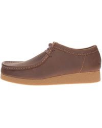 Clarks - S Wallabee Evo Waxy Leather Beeswax Shoes 11 Uk - Lyst