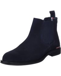 Tommy Hilfiger - Bottes Low Boot Core Suede Chelsea Daim - Lyst