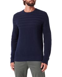 Hackett - Hbone Texture Crew Pullover Sweater - Lyst